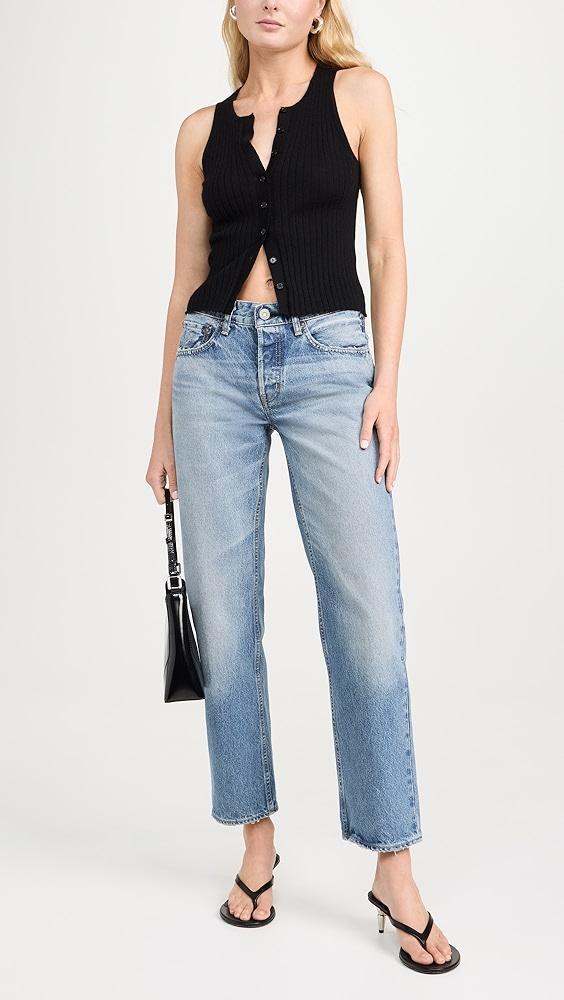 MOUSSY VINTAGE MV Cheval Straight Low Jeans | Shopbop Product Image