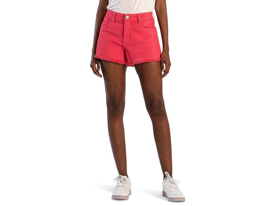 KUT from the Kloth Jane High-Rise Shorts in Cherry (Cherry) Women's Shorts Product Image