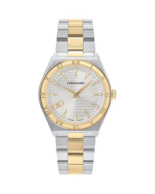 Mens Vega Upper East IP Yellow Gold Stainless Steel Bracelet Watch/40MM Product Image