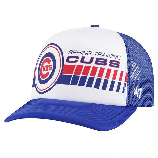 Mens 47 /Royal Chicago Cubs 2024 Spring Training Foam Trucker Adjustable Hat Product Image