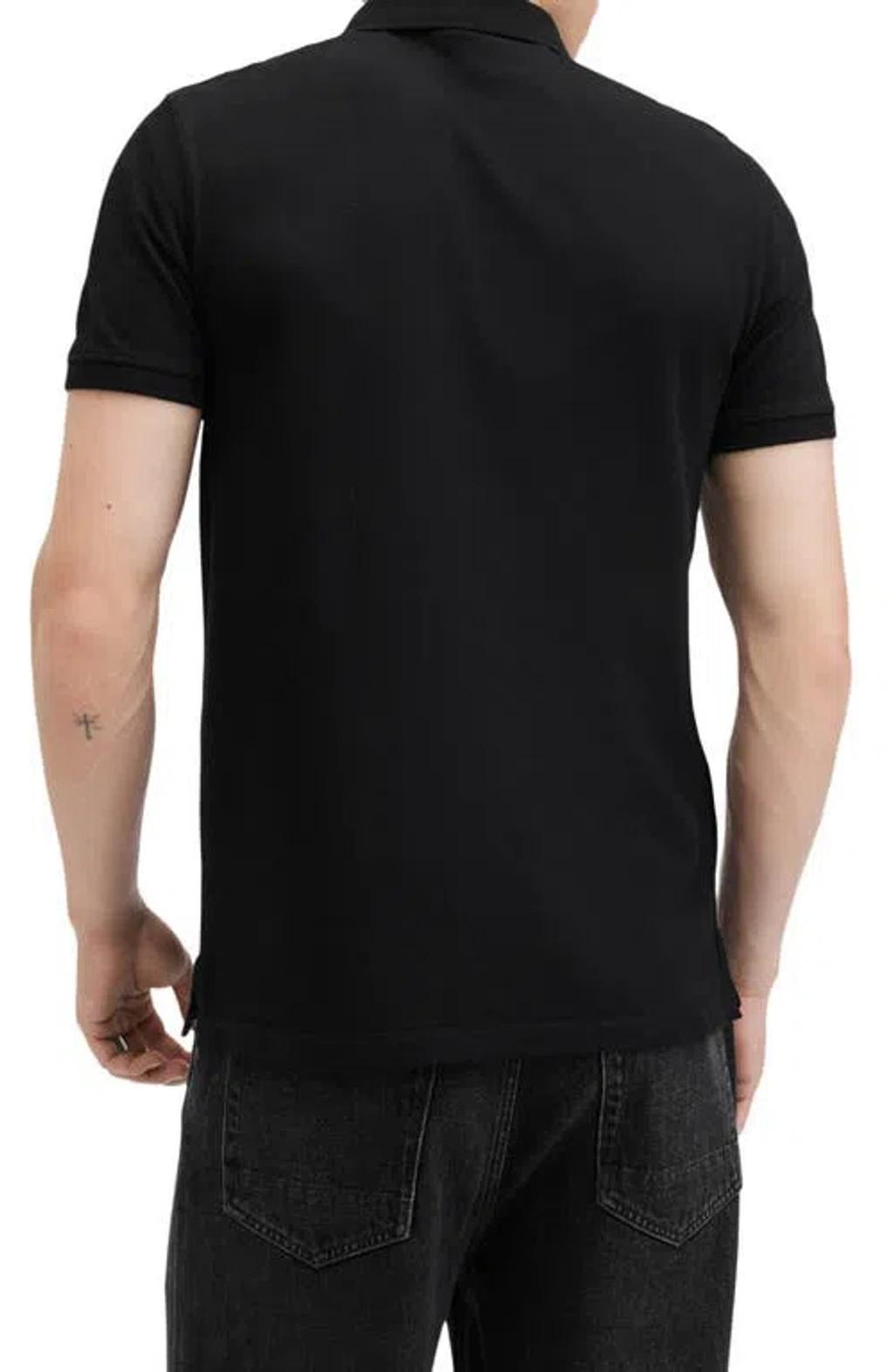 ALLSAINTS Reform Slim Fit Polo In Black Product Image