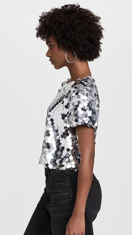 endless rose Fisheye Sequins Top | Shopbop Product Image