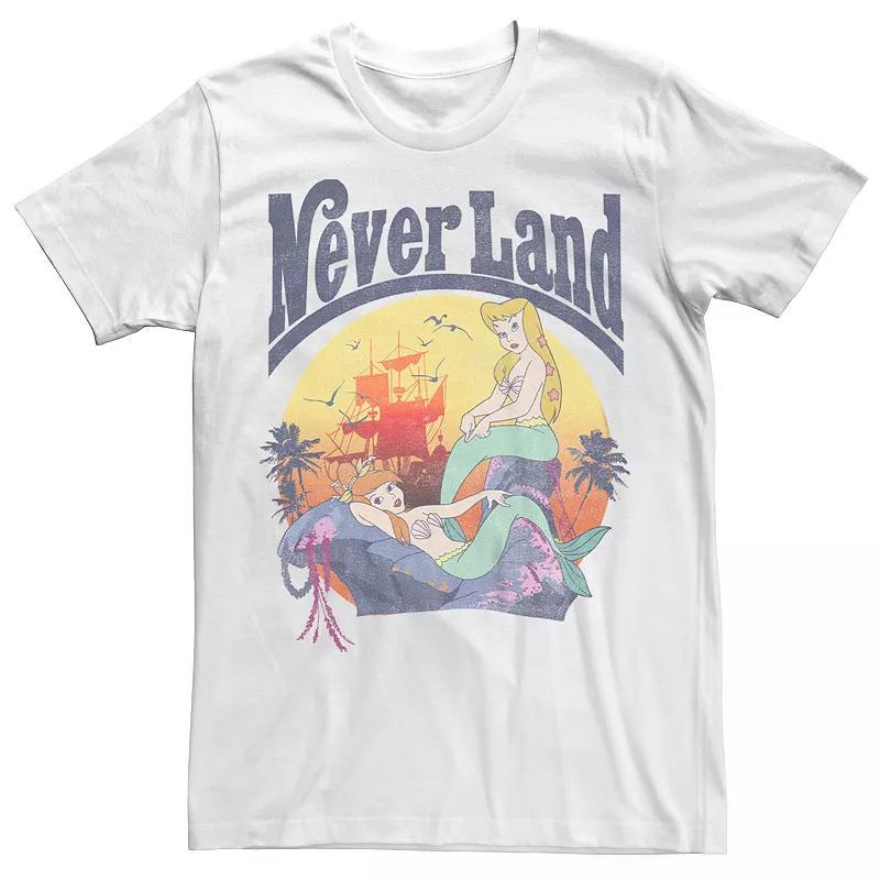 Disneys Peter Pan Mens Never Land Mermaids Tee Product Image