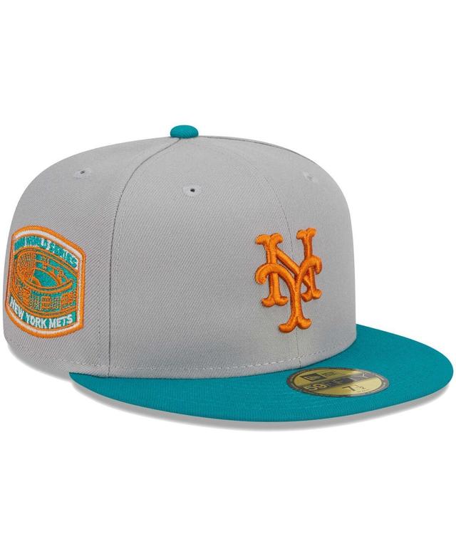 Mens New Era Gray New York Mets 59FIFTY Fitted Hat - Gray Product Image