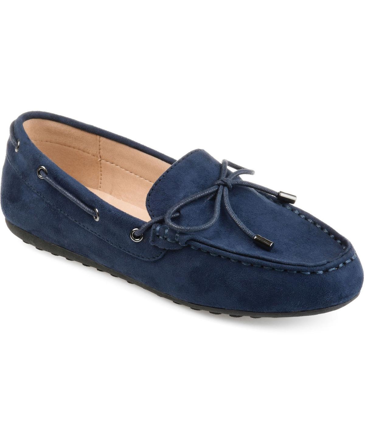 Journee Collection Thatch Womens Loafers Blue Product Image