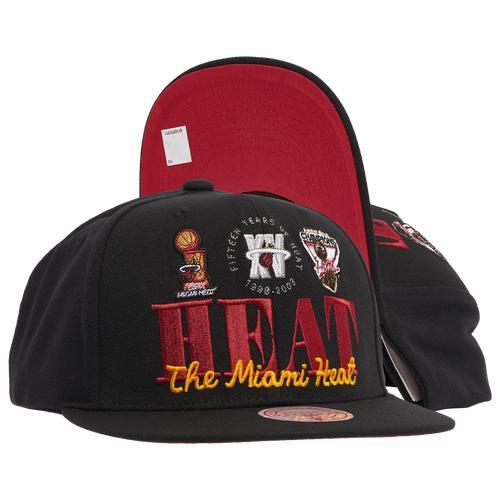 Mitchell & Ness Mens Miami Heat Mitchell & Ness Heat Reframe Retro Snapback - Mens Product Image