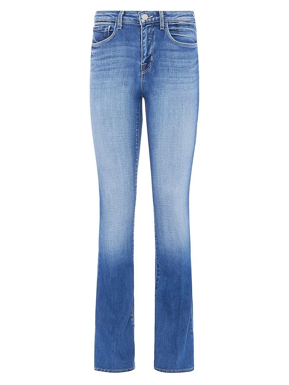 Womens Selma Cotton Denim Boot-Cut Jeans product image