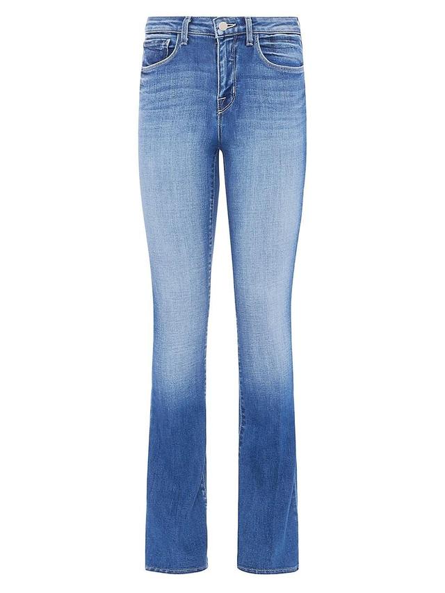 Womens Selma Cotton Denim Boot-Cut Jeans Product Image