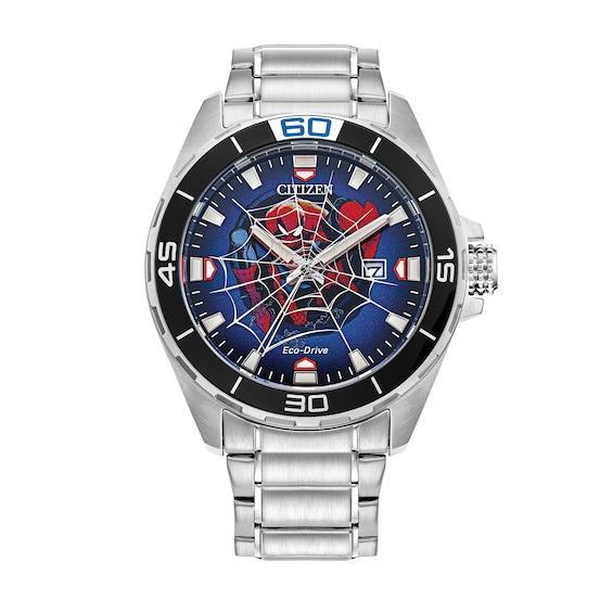 Men's Citizen Eco-DriveÂ® Â©Marvel Spider-Man Watch with Blue Dial (Model: Bm7610-52W) Product Image