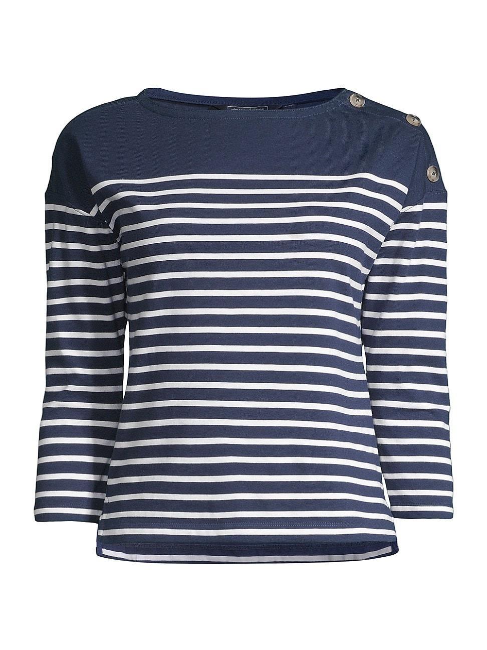 Womens Jamestown Striped Boatneck Top Product Image