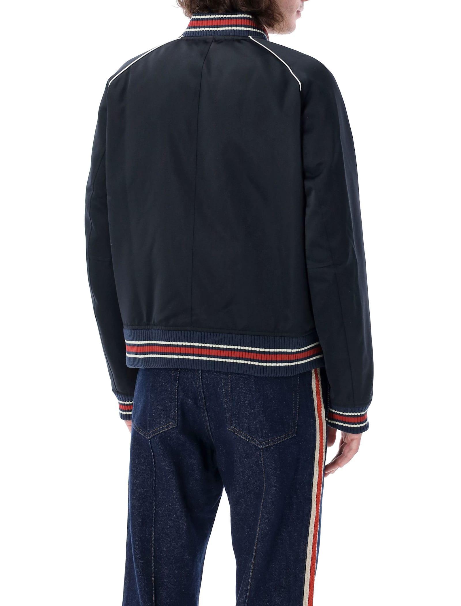 WALES BONNER Marvel Jacket In Blu Navy Product Image