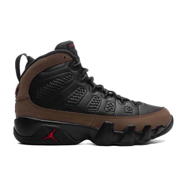 Air Jordan 9 Retro (GS) - Black/True Red/Light Olive Male Product Image