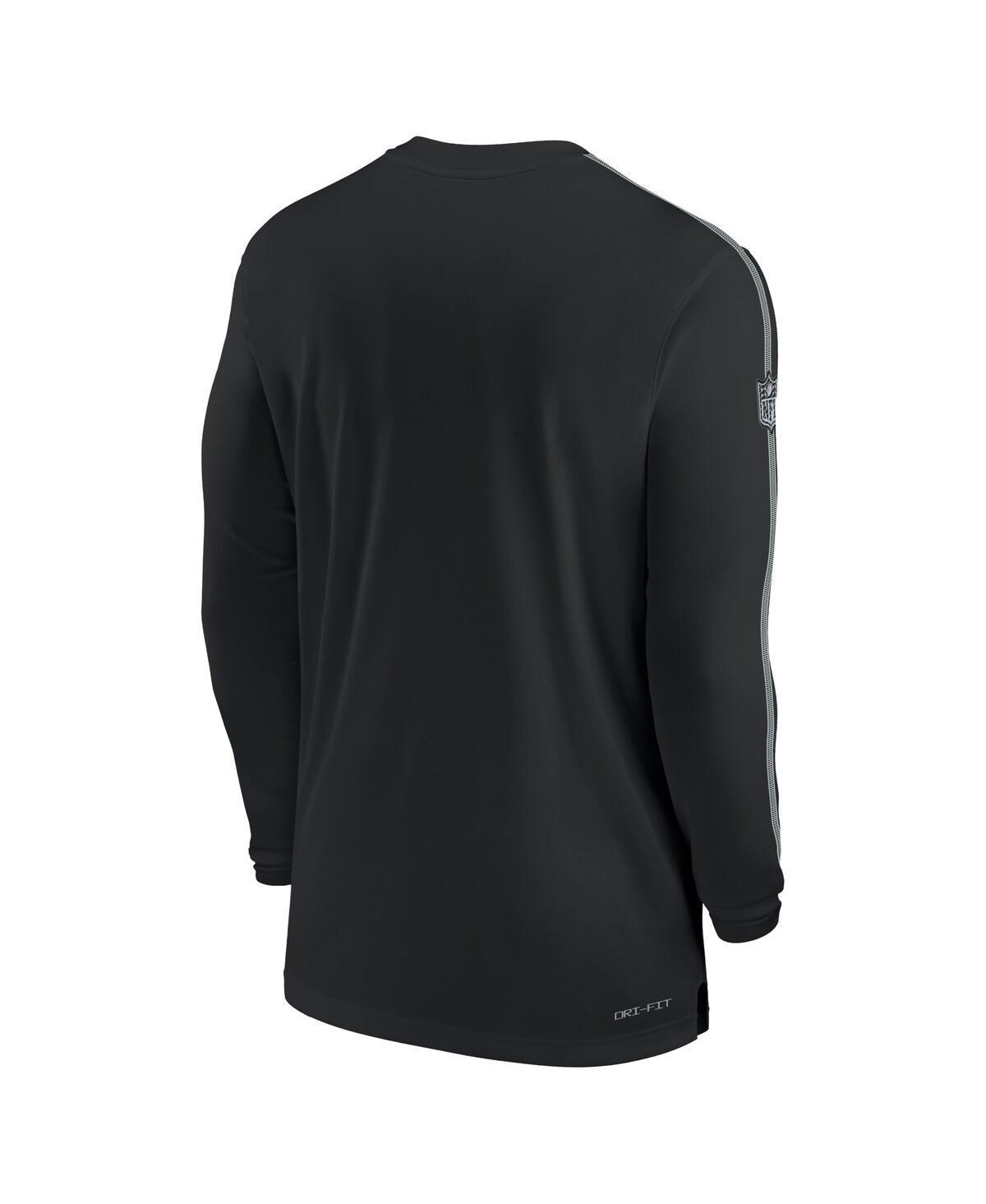 NIKE Men's Teal Jacksonville Jaguars Sideline Coach Uv Performance Long Sleeve T-shirt In Green Product Image