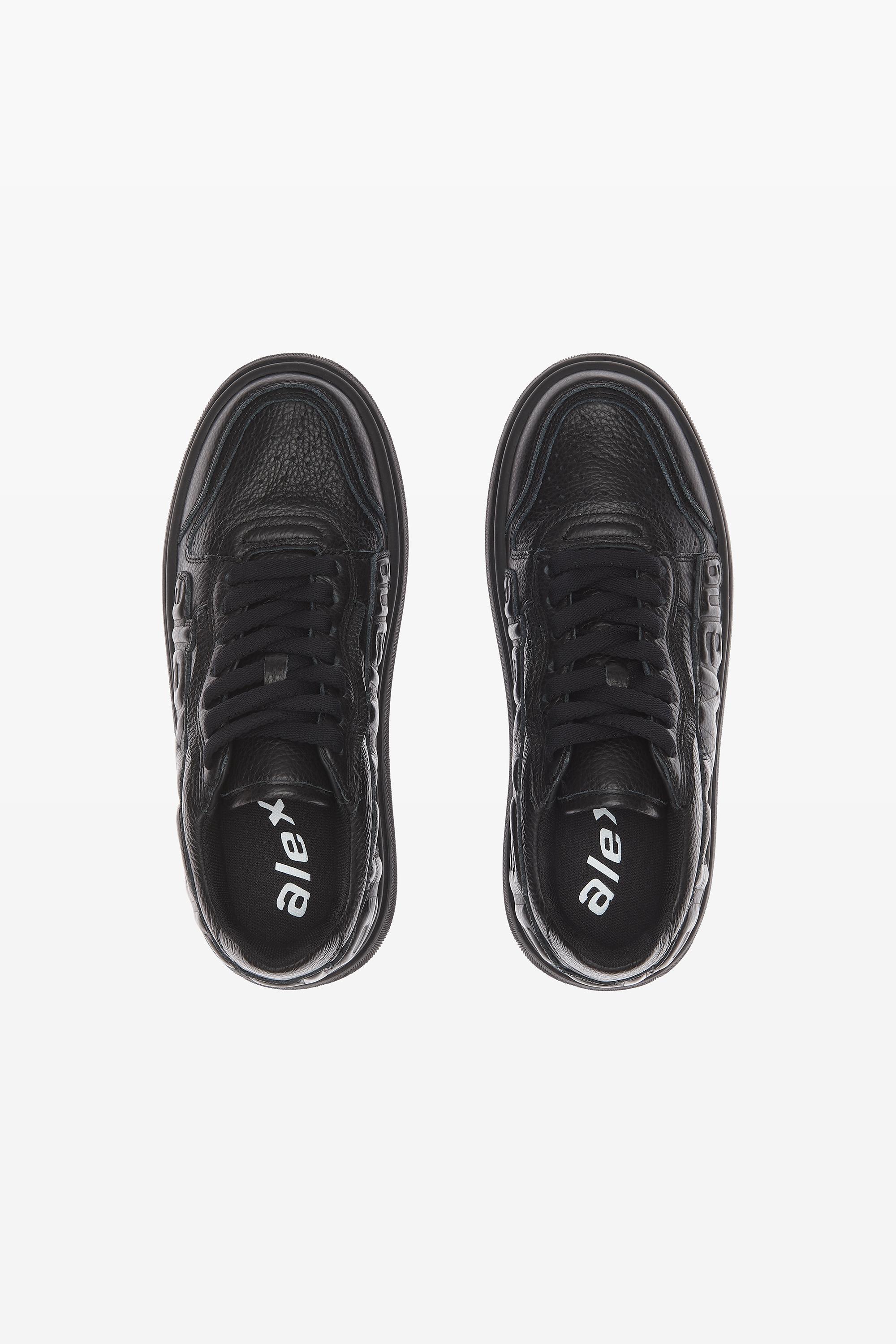 Puff Pebble Leather Sneaker With Logo Product Image