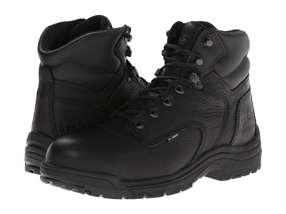 Timberland PRO TITAN(r) 6 Alloy Safety Toe (Blackout Full-Grain Leather) Men's Work Lace-up Boots Product Image