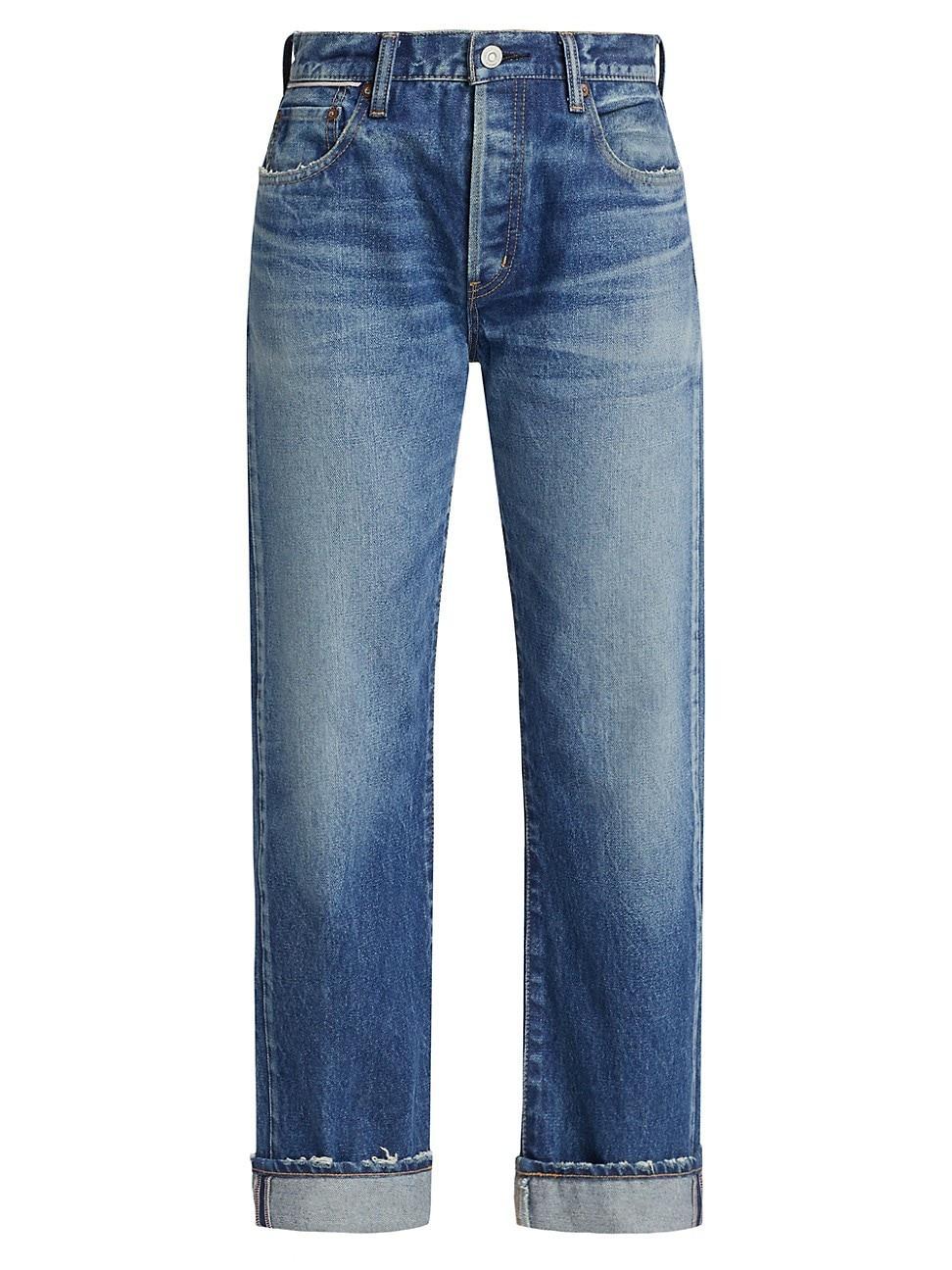 Womens Foxwood Straight-Leg Denim Jeans Product Image