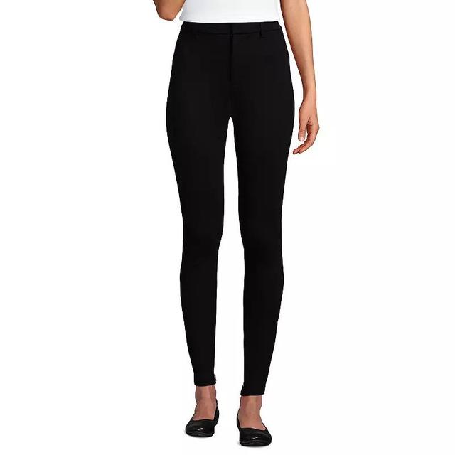 Plus Size Lands End High Rise Ponte Polished Leggings, Womens Product Image