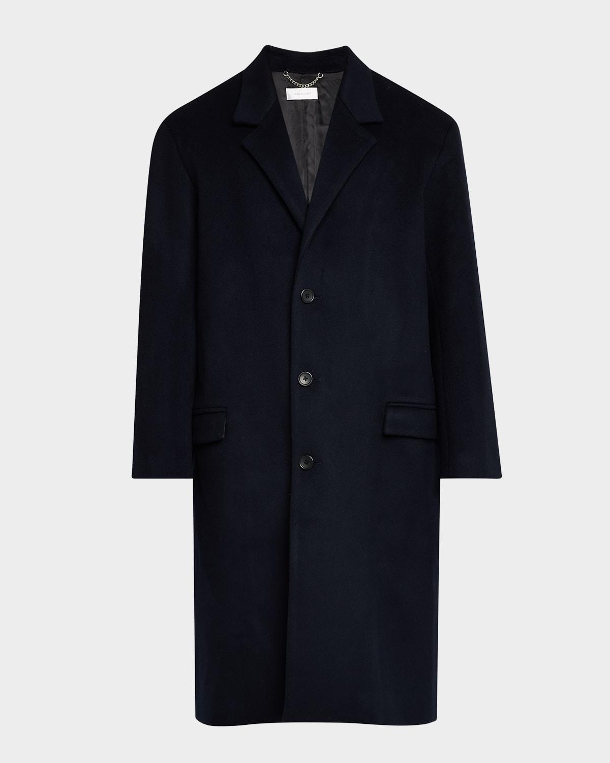 Mens Brushed Wool Overcoat Product Image