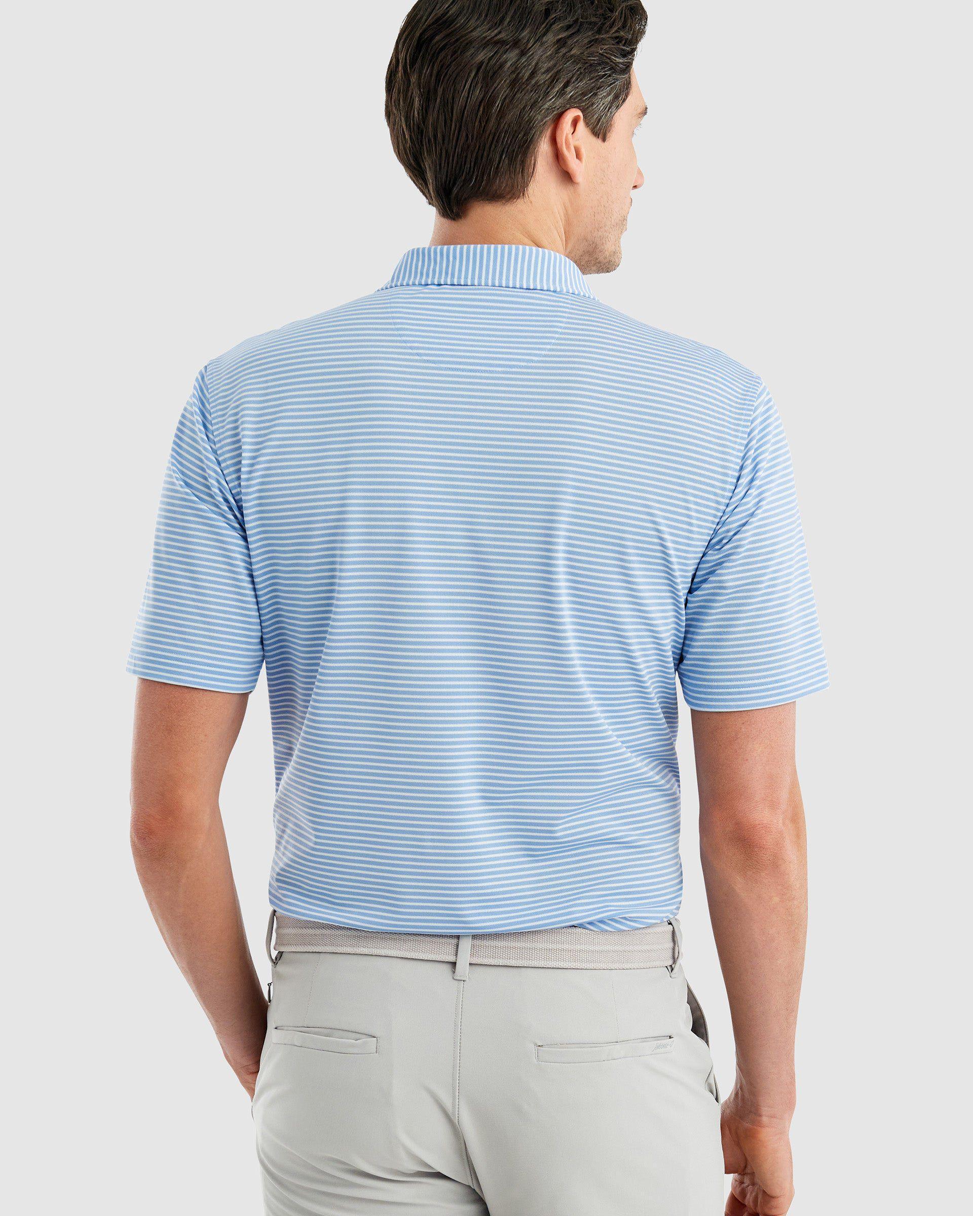 Performance Mesh Polo - Hunter Stripe Male Product Image