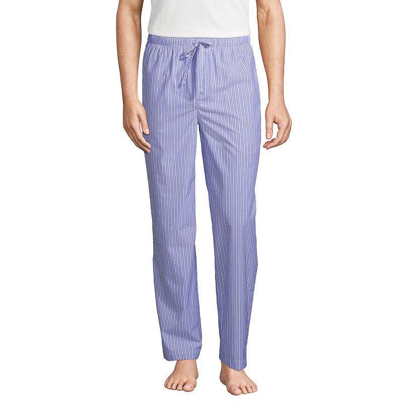 Lands End Mens Big and Tall Poplin Pajama Pants Product Image