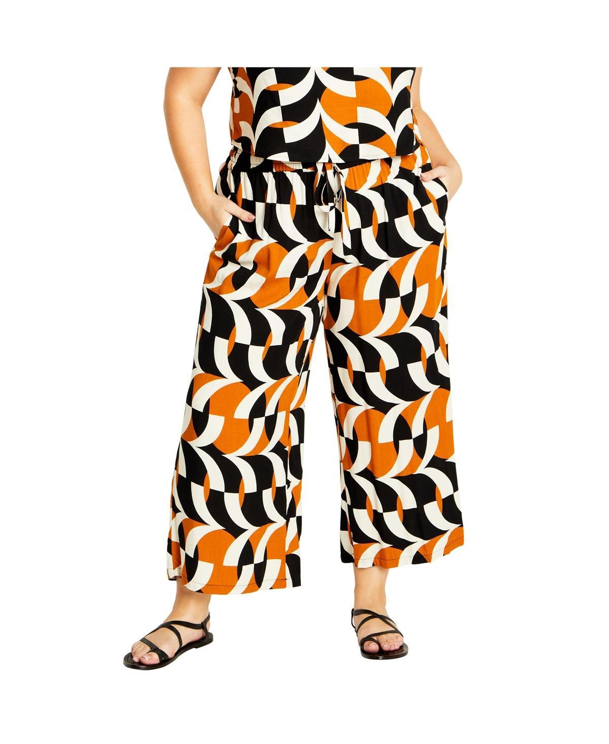 City Chic Womens Mystic Print Cropped Pant product image