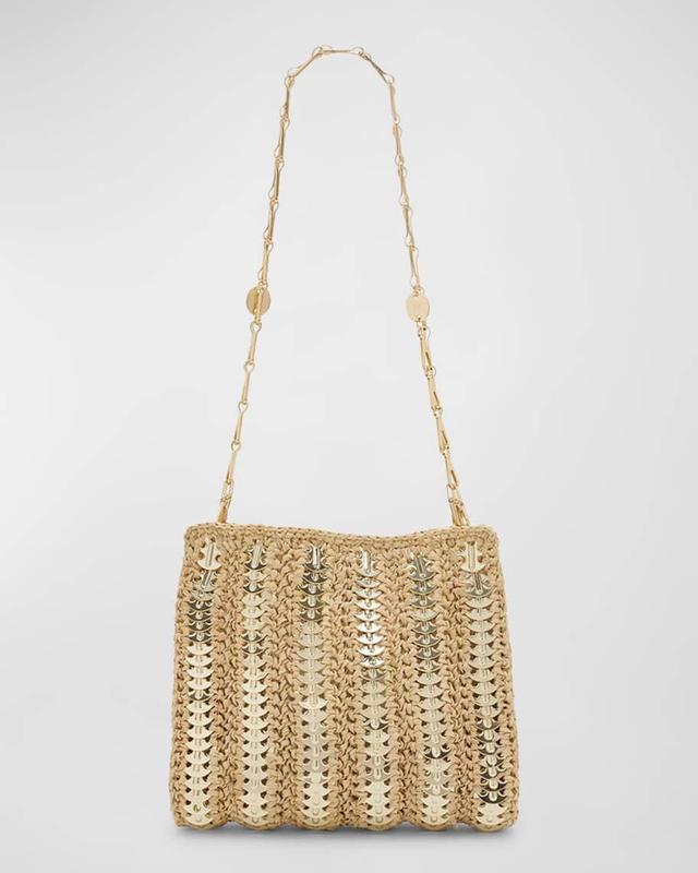 Sac Disc-Link Raffia Shoulder Bag Product Image