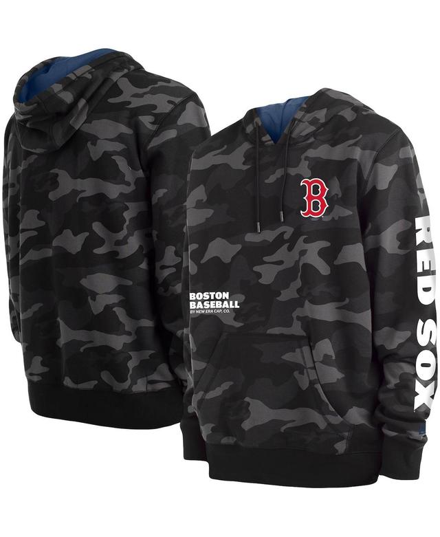 Mens New Era Boston Red Sox Camo Pullover Hoodie Product Image