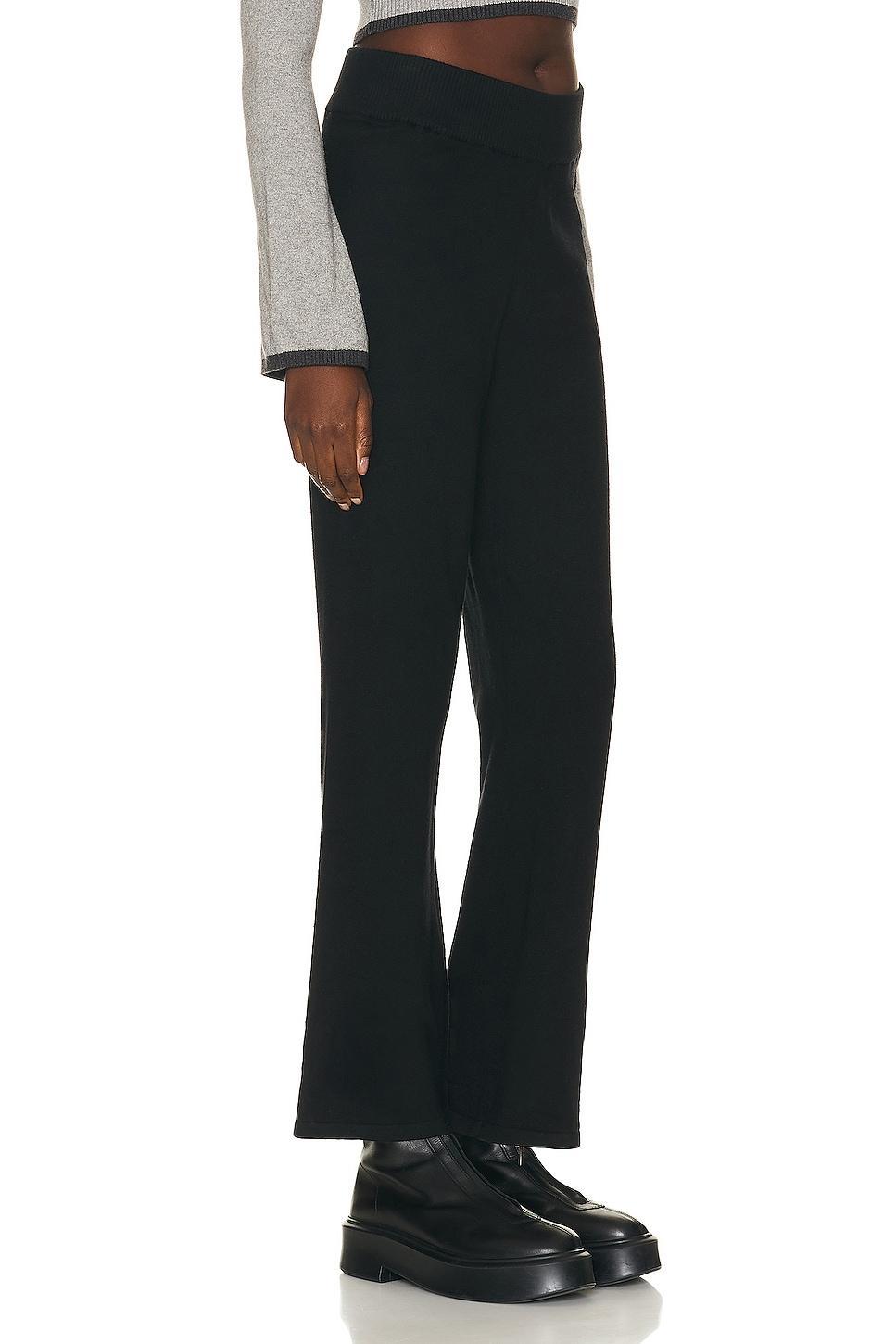 YEAR OF OURS Sweater Wide Leg Pant Black. (also in L). Product Image