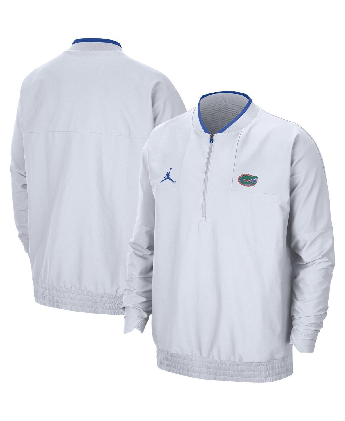 Mens White Florida Gators 2021 Coach Half-Zip Jacket Product Image