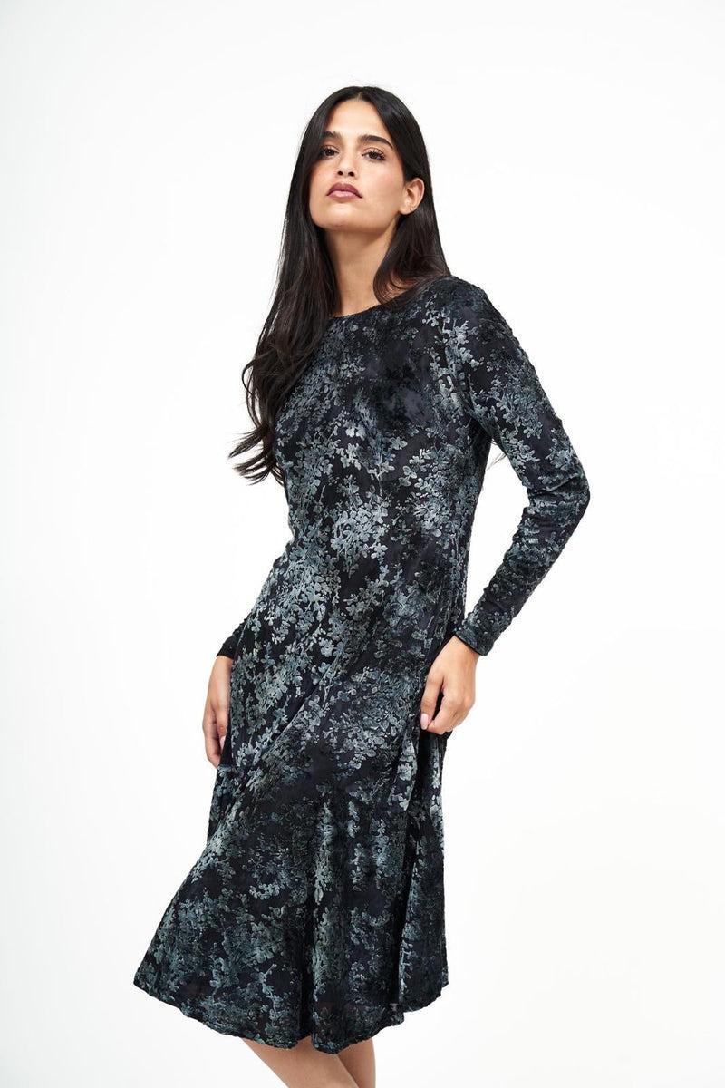 Grey Velvet Dress product image