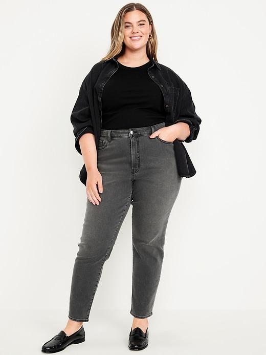 High-Waisted Built-In Warm OG Straight Jeans Product Image