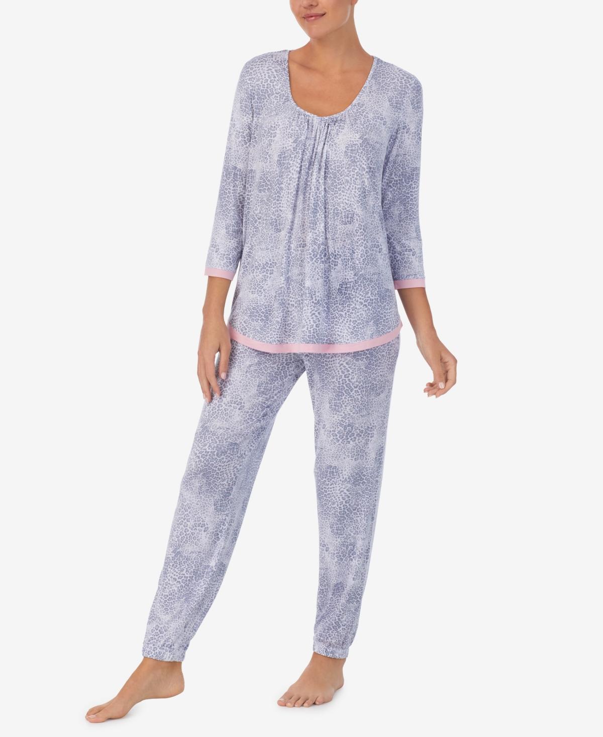 Ellen Tracy Womens 3/4 Sleeve 2 Piece Pajama Set Product Image