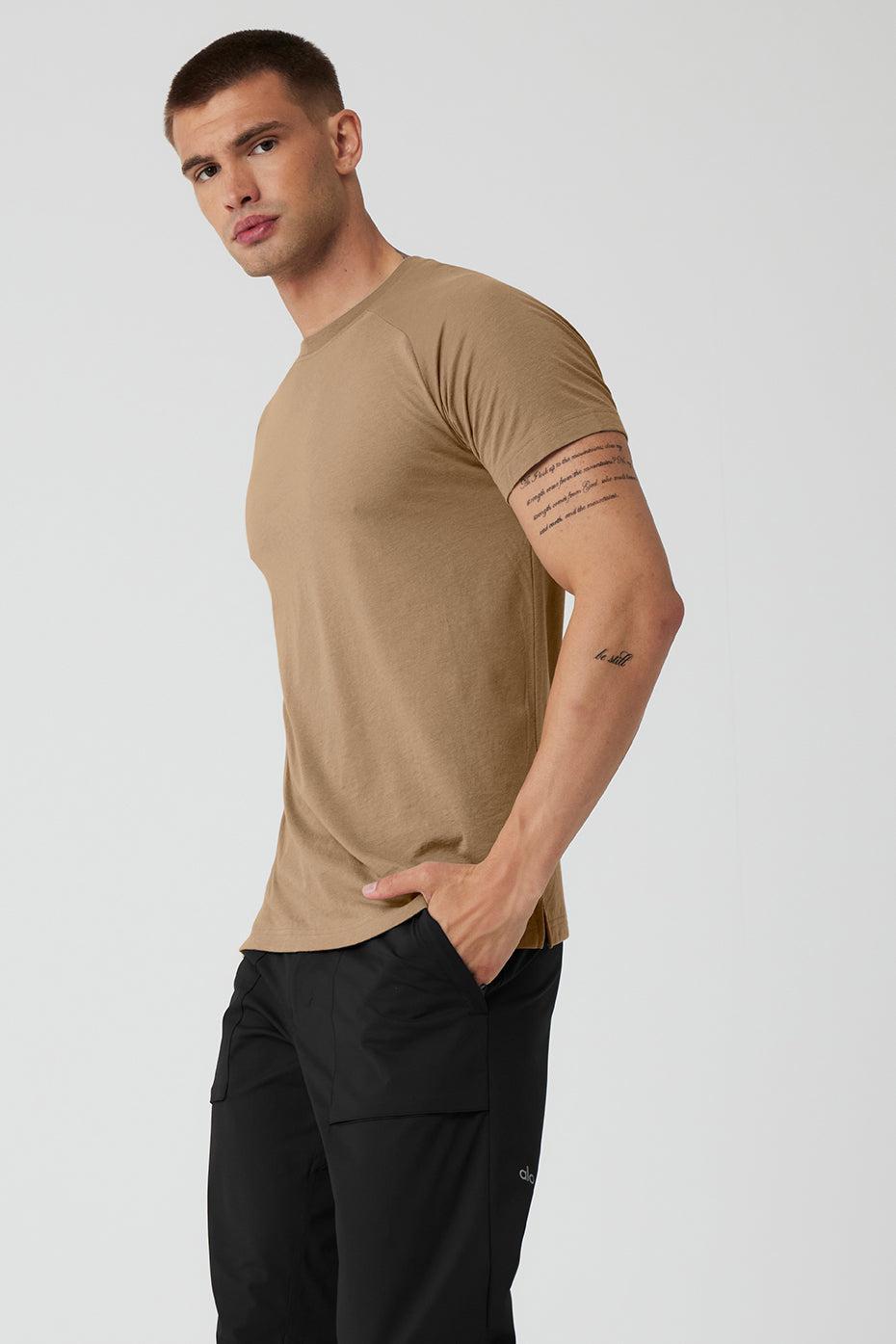 The Triumph Crew Neck Tee - Gravel Product Image