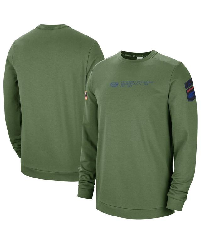 NIKE Olive Kentucky Wildcats Military Pullover Sweatshirt Product Image