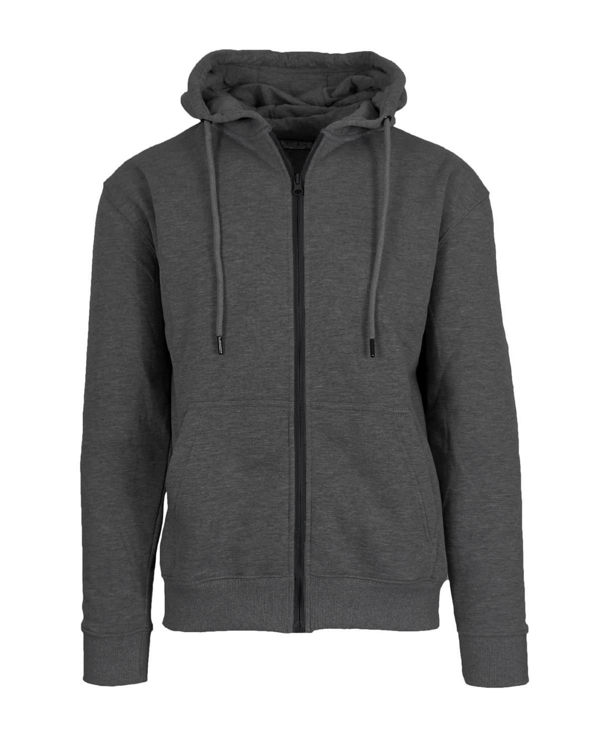 Blue Ice Mens Fleece-Lined Full-Zip Hoodie Product Image