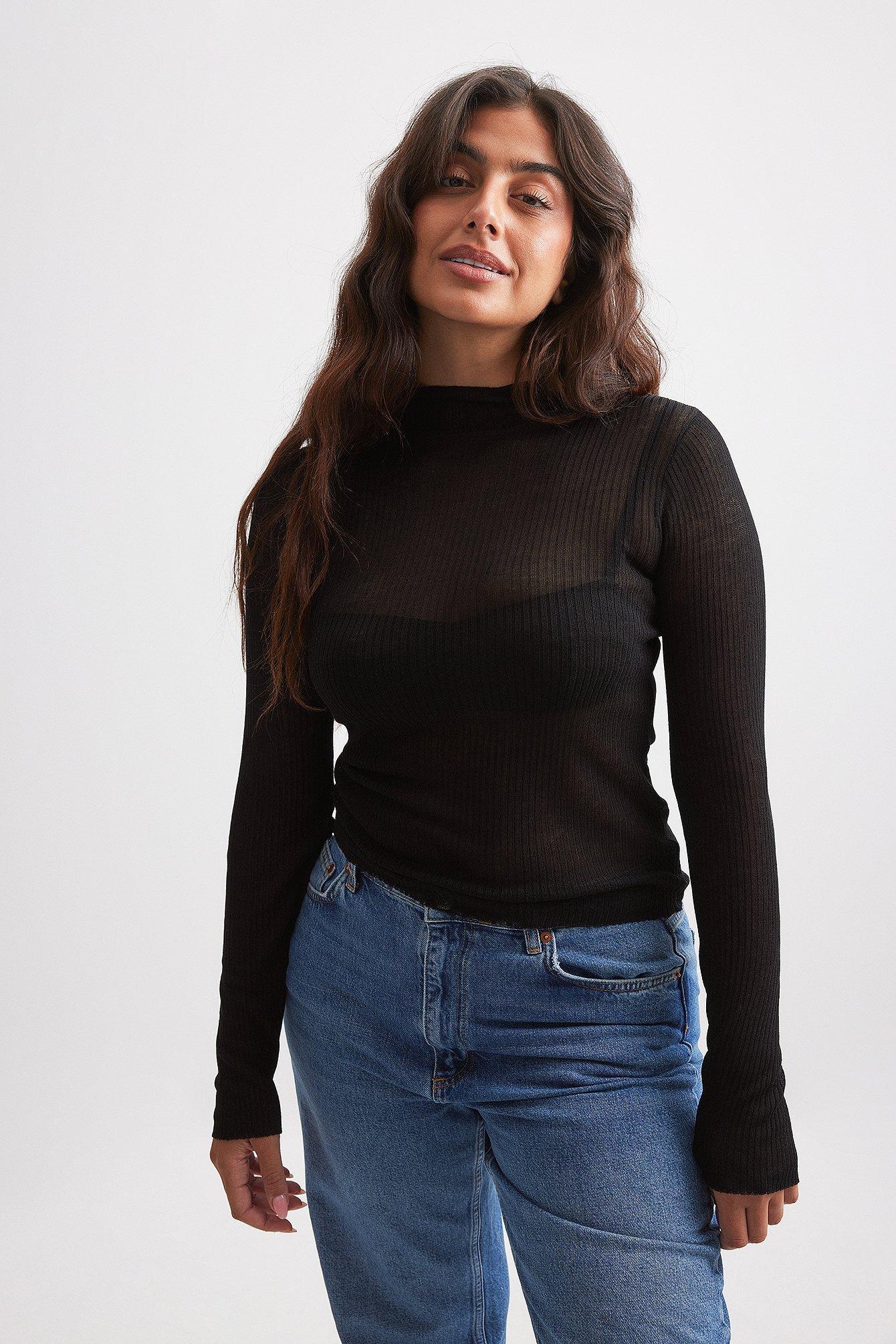 High Neck Fine Knitted Top product image