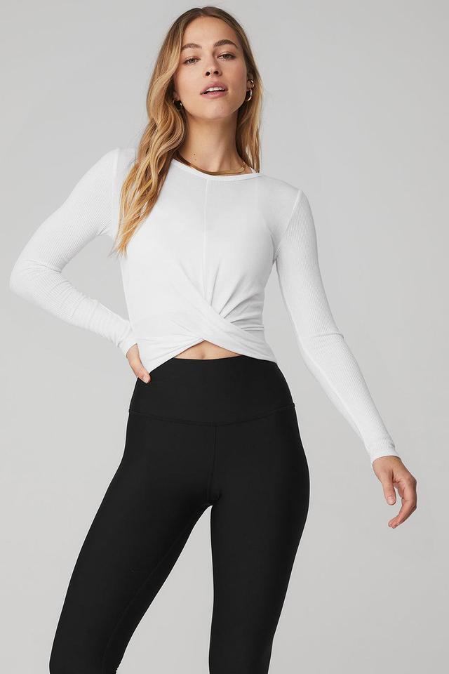 Womens Cover Long-Sleeve Crop Top Product Image