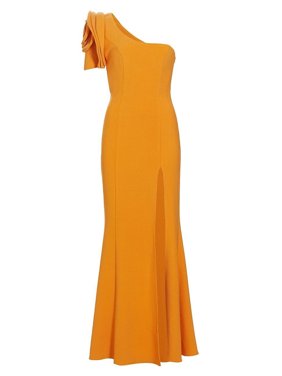 Womens Electronica One-Shoulder Slit Gown Product Image