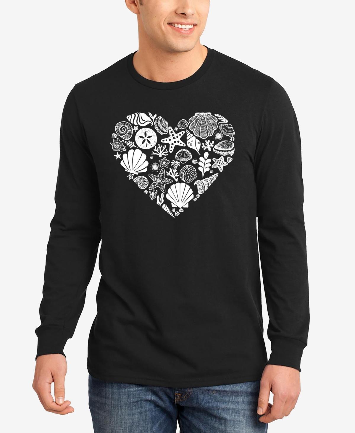 La Pop Art Sea Shells - Mens Word Art Long Sleeve T-Shirt Product Image