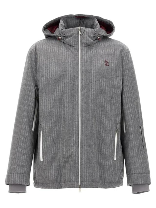 Wool Ski Jacket In Gray Product Image