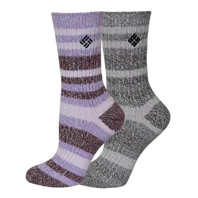 Womens Columbia Canyon 2-Pack Crew Socks Set Product Image