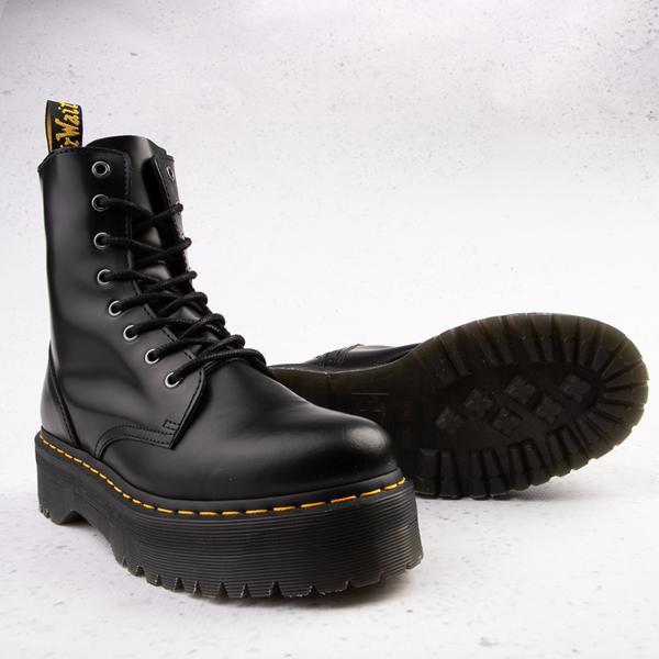 Dr. Martens Jadon 8-Eye Platform Boot Polished Smooth) Lace-up Boots Product Image