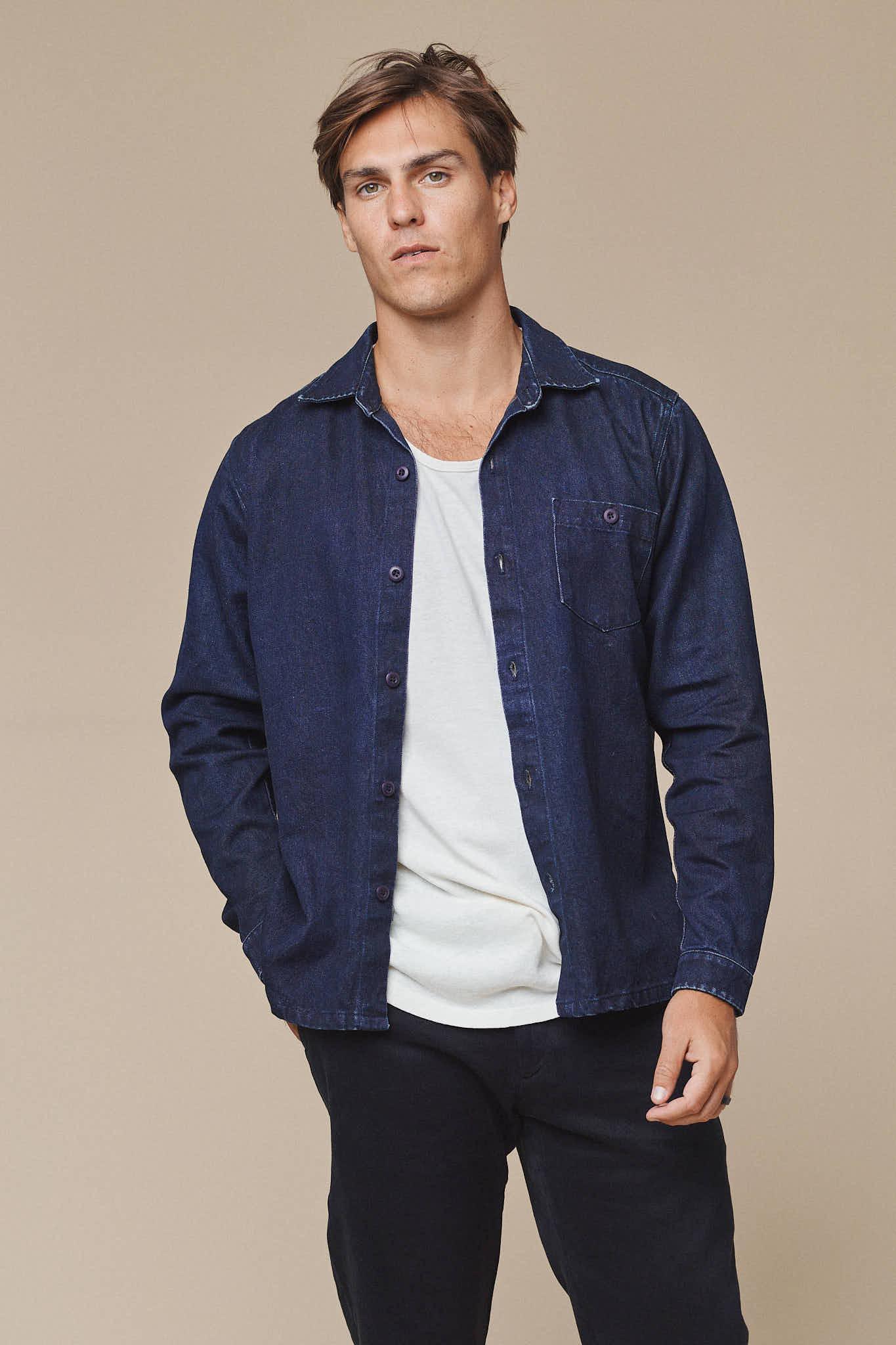 Denim Topanga Shirt Male Product Image