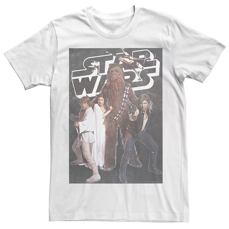 Mens Star Wars Vintage Group Poster Tee, Boys Product Image