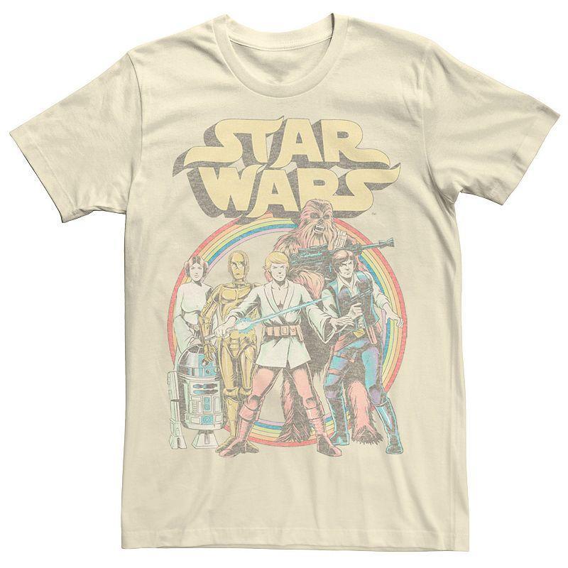 Mens Star Wars Rainbow Retro Group Logo Tee Product Image