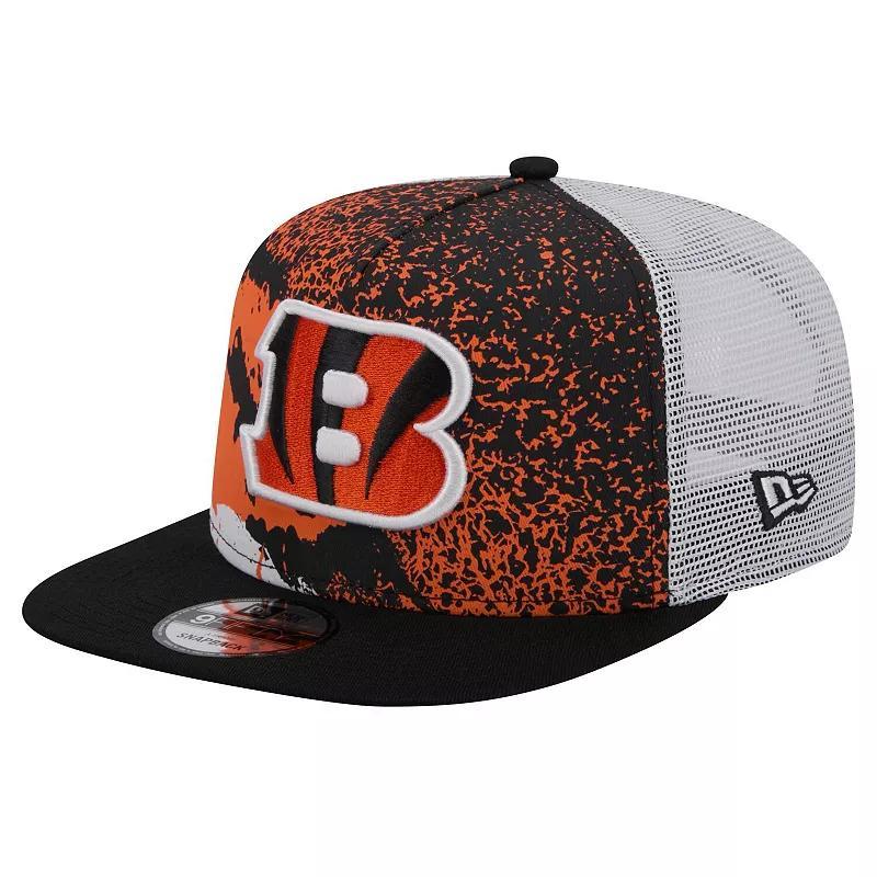 New Era Mens Black Cincinnati Bengals Court Sport 9fifty Snapback Hat Product Image