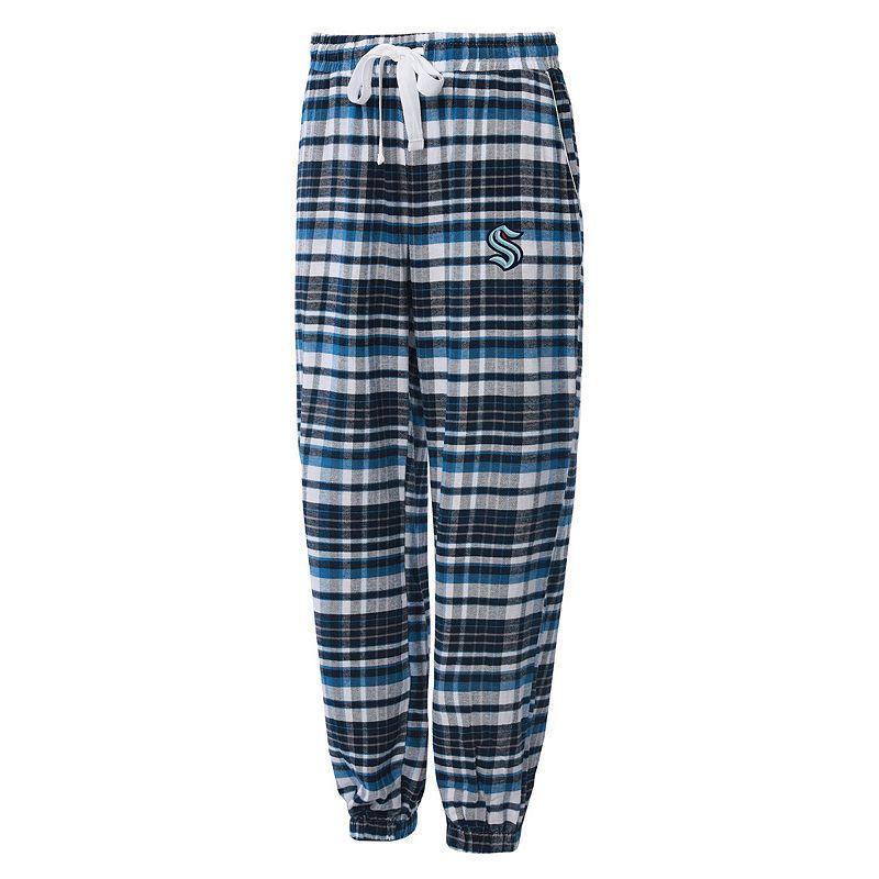 Womens Concepts Sport Deep Sea Blue Seattle Kraken Mainstay Flannel Pants Krk Blue Product Image