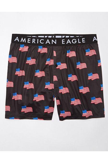 AEO Mens USA Flag Ultra Soft Pocket Boxer Short Men's Product Image