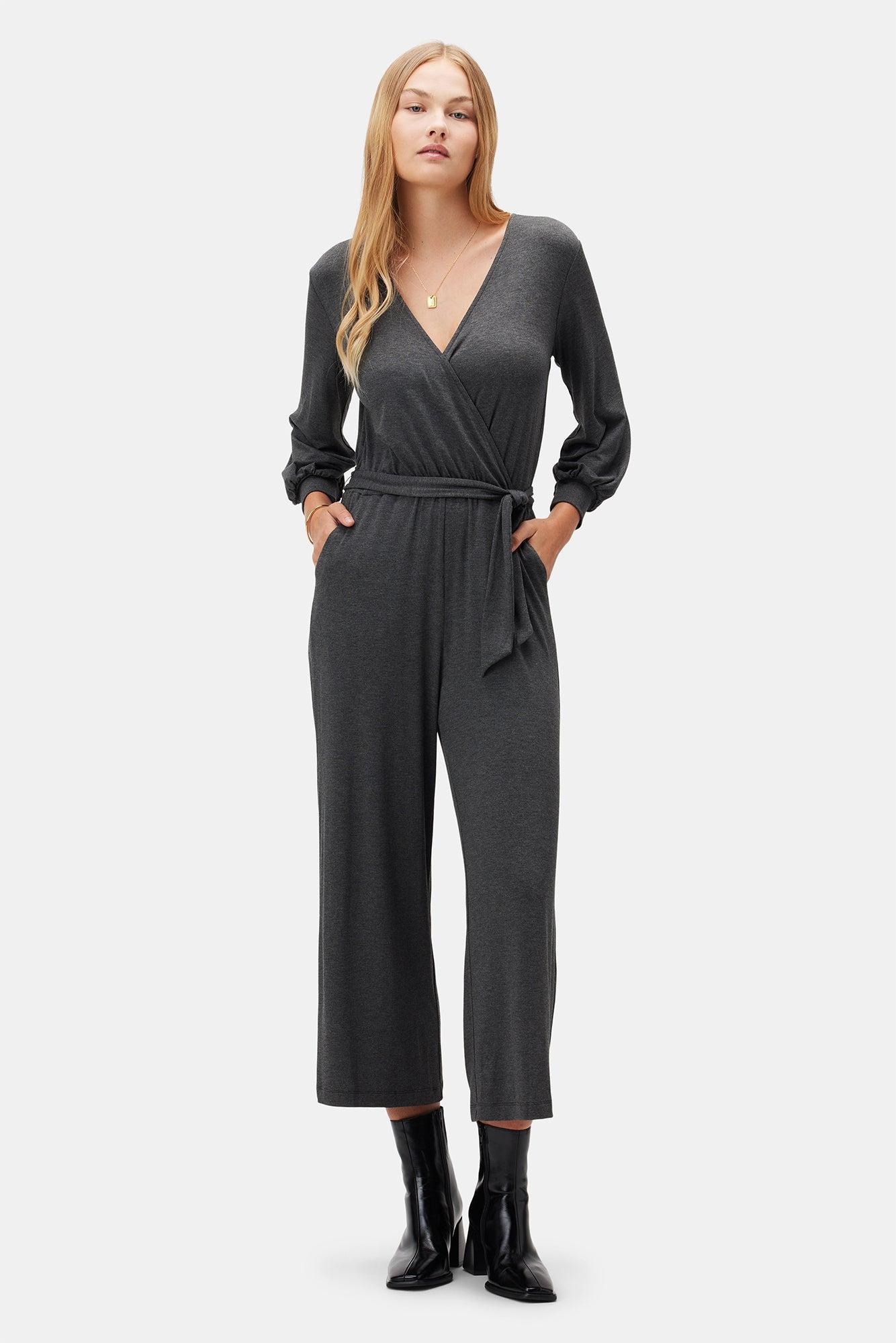 Everley Modal Jumpsuit - Anthracite Product Image