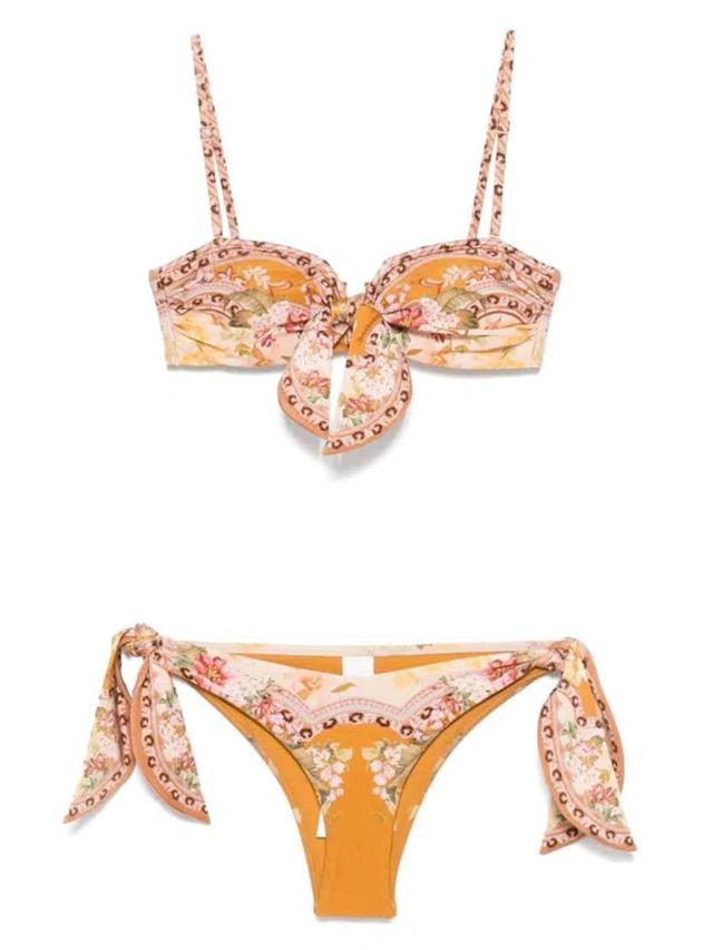 ZIMMERMANN Wylie Bikini In Orange Product Image